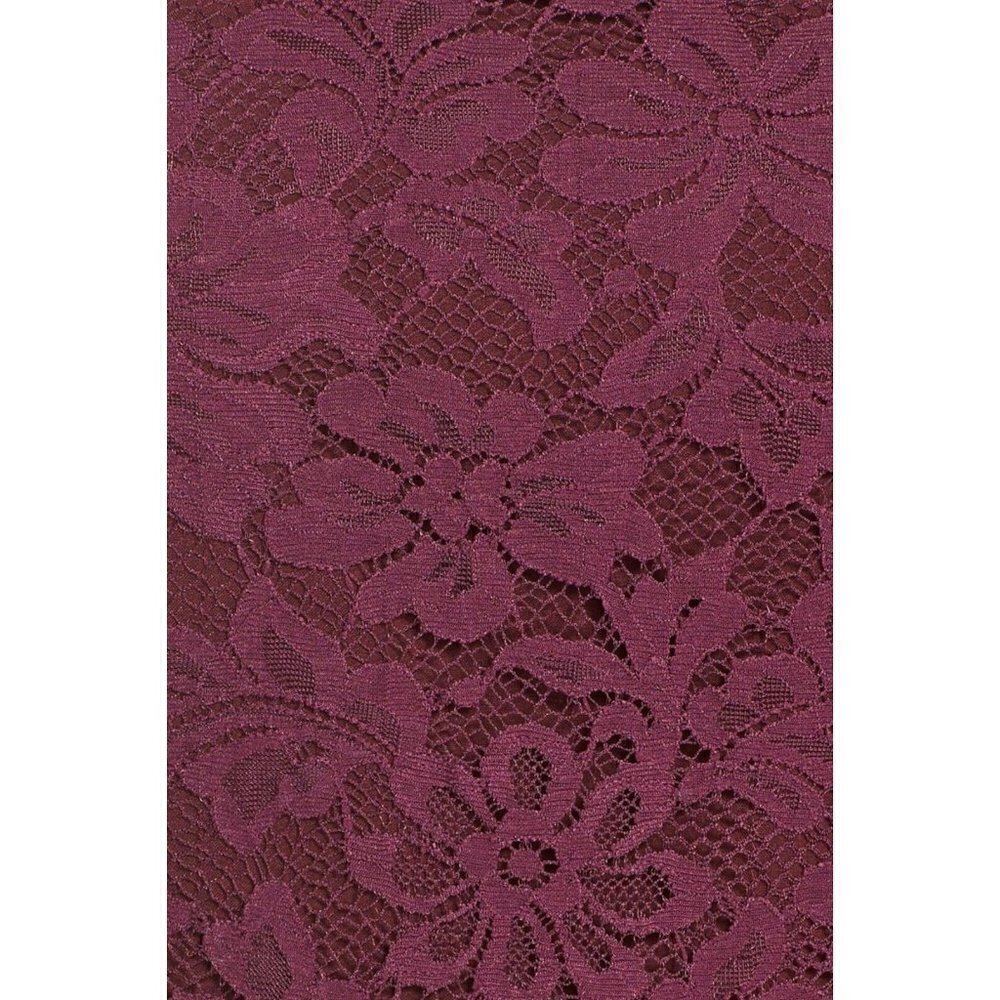 Charles Henry Burgundy Mock Neck Lace Dress XS Sleeveless Lined - Picture 8 of 11